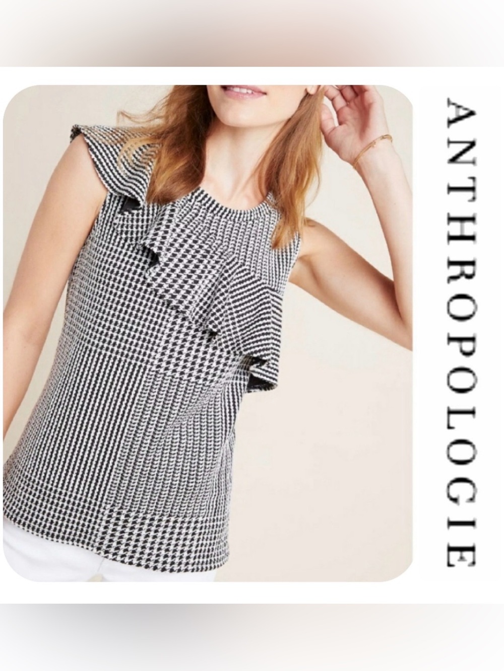 NWOT Anthropologie Dolan Callan Ruffle Blouse